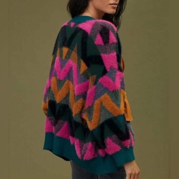 Anthropologie Sweaters - Bel Kazan anthropologie eyelash chevron open front cardigan
